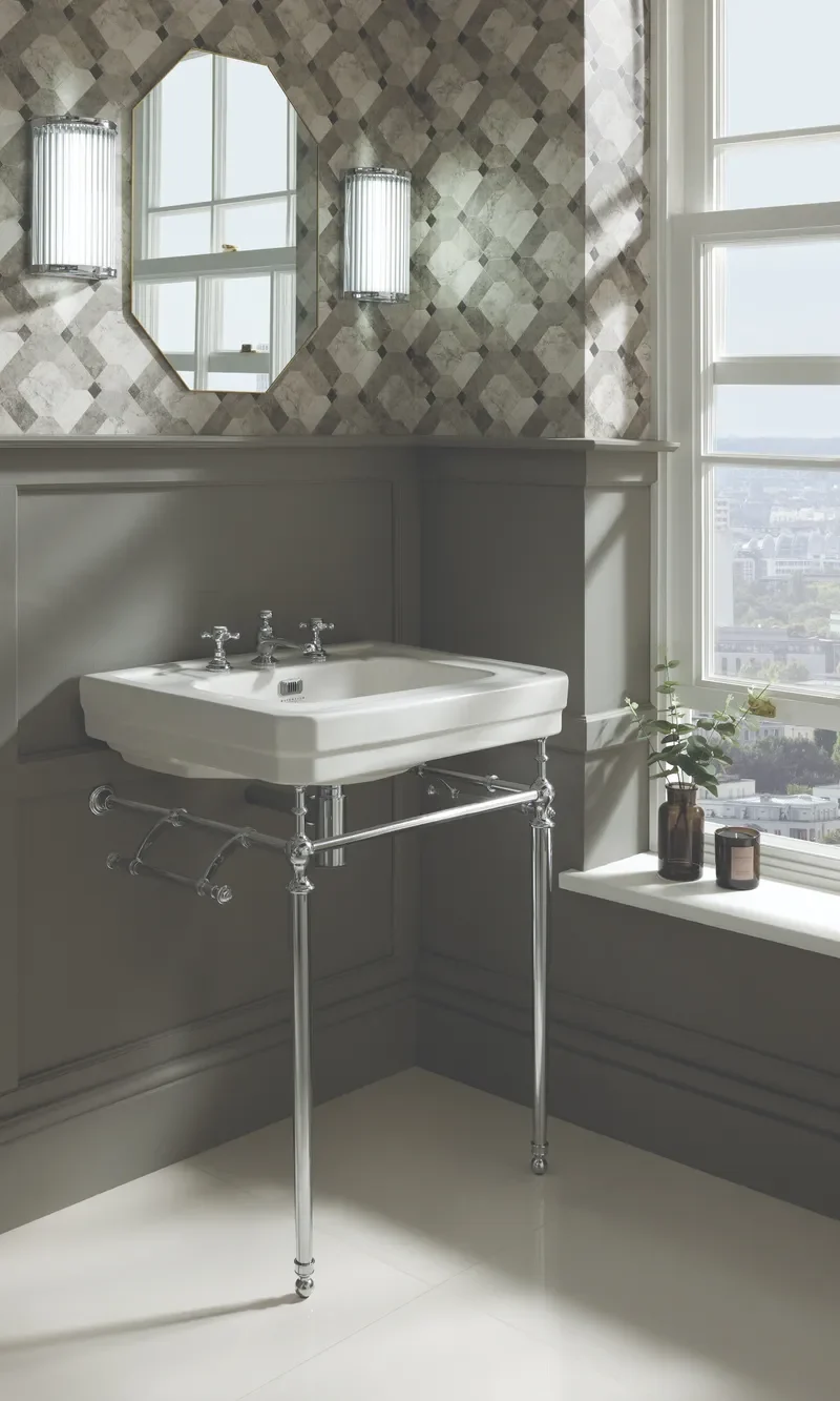 Bayswater traditional pedestal basin setting