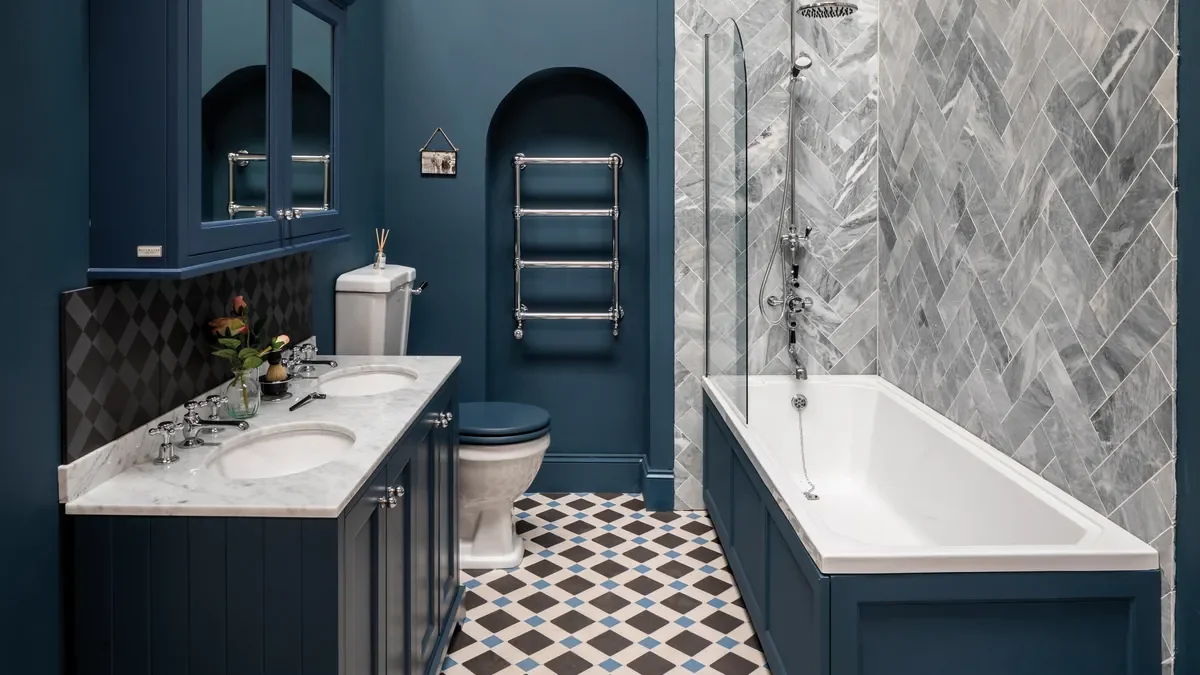 Bayswater blue bathroom