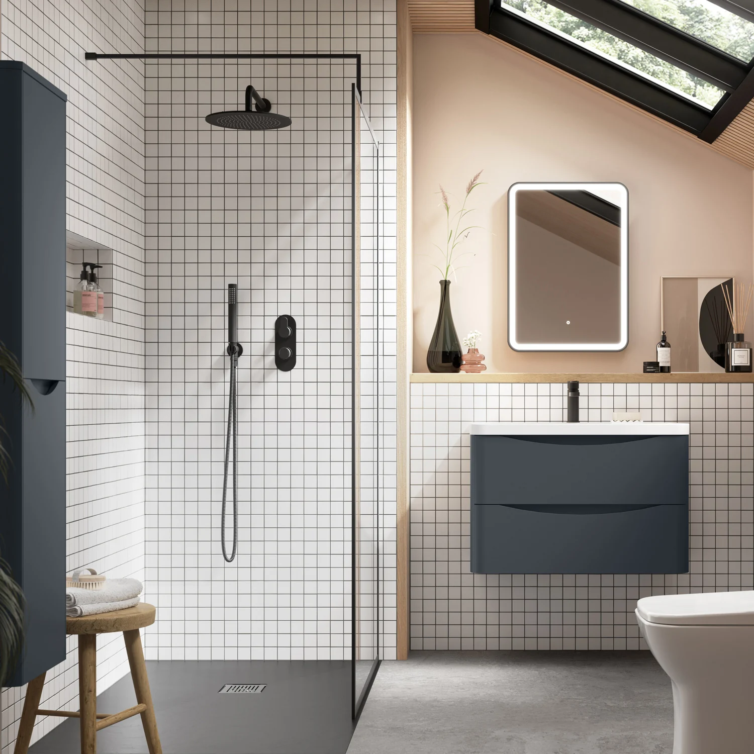 Nuie monochrome bathroom