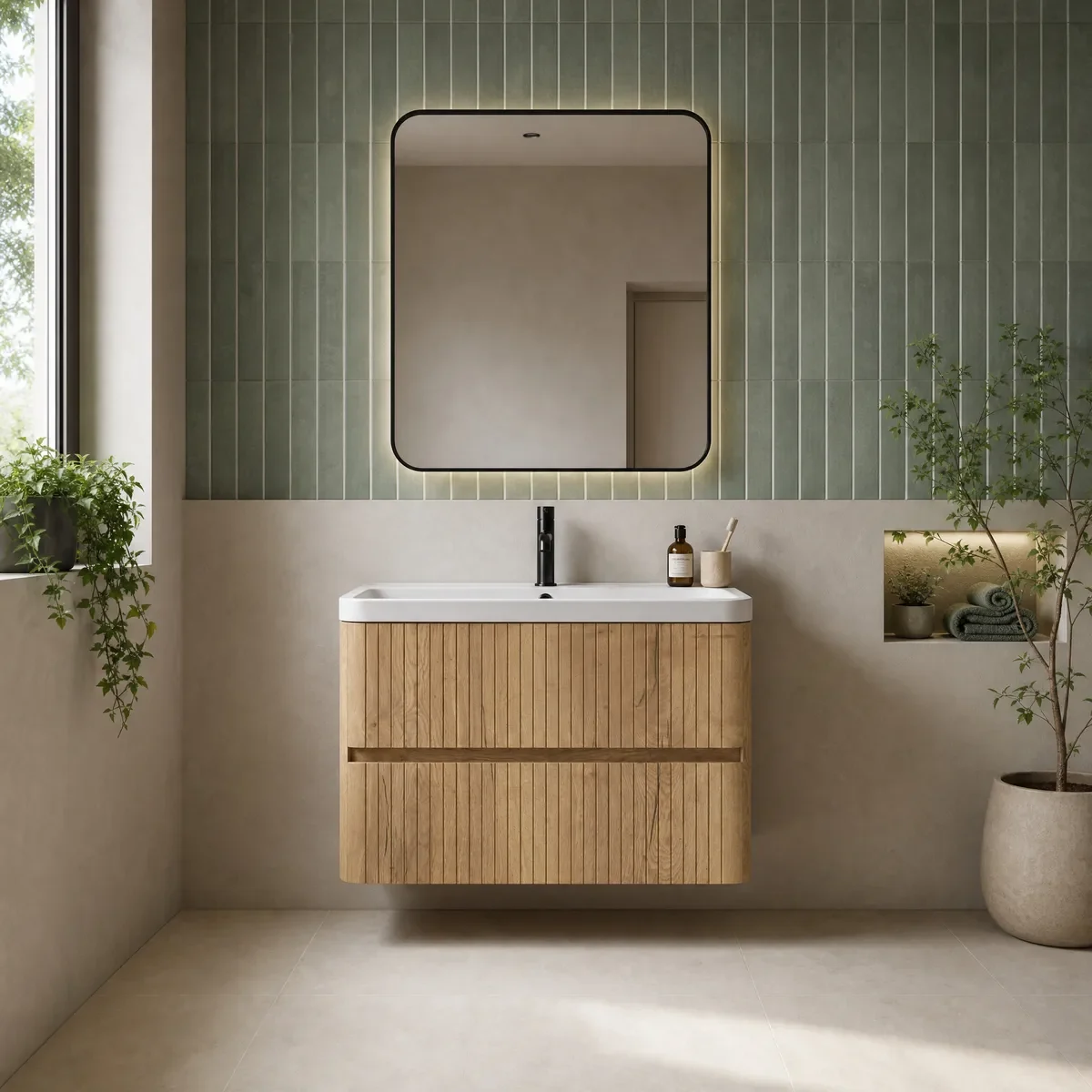 Nuie Lux statement vanity unit