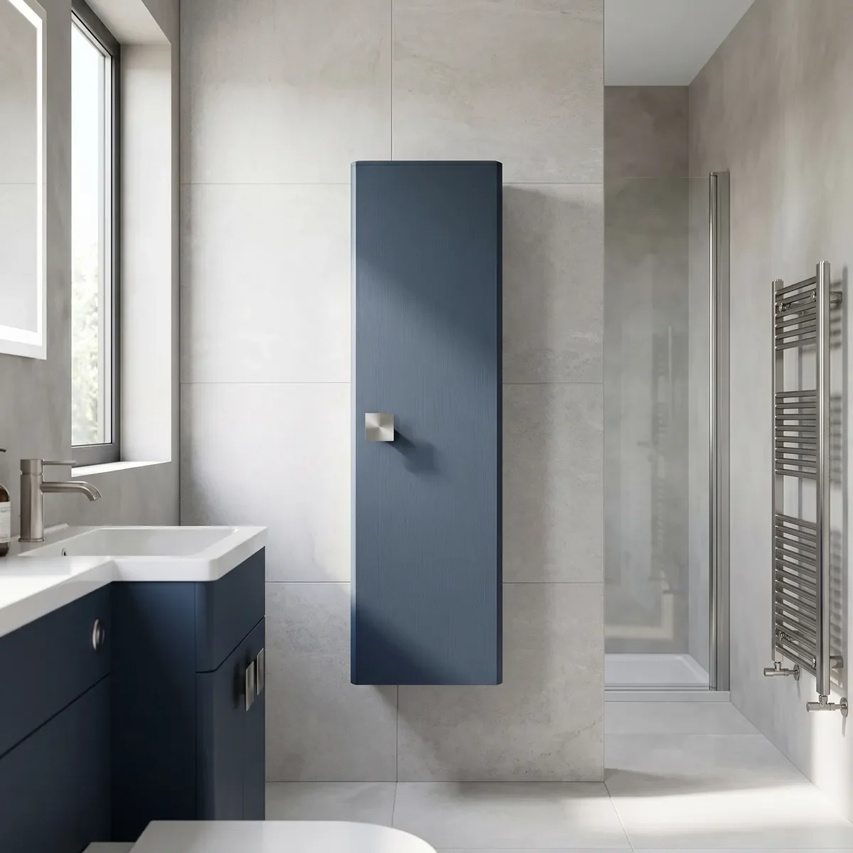 Nuie Lux vanity and mirror setting
